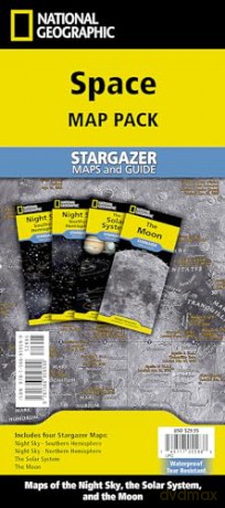 Space Map Pack Bundle (Stargazer folded 4 map bundle) (National Geographic Reference Map) [KSIĄŻKA]