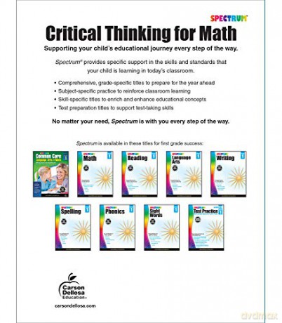 Spectrum Critical Thinking for Math, Grade 1: Volume 43 - Spectrum [KSIĄŻKA]