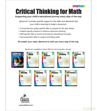 Spectrum Critical Thinking for Math, Grade 2 - Spectrum [KSIĄŻKA]