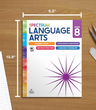 Spectrum Language Arts Workbook, Grade 8 - Spectrum [KSIĄŻKA]