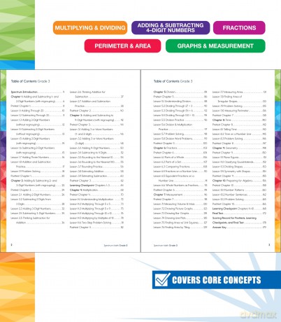 Spectrum Math Workbook, Grade 3 - Spectrum [KSIĄŻKA]