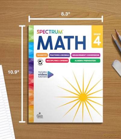 Spectrum Math Workbook, Grade 4 - Spectrum [KSIĄŻKA]