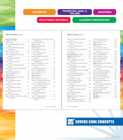 Spectrum Math Workbook, Grade 5 - Spectrum [KSIĄŻKA]