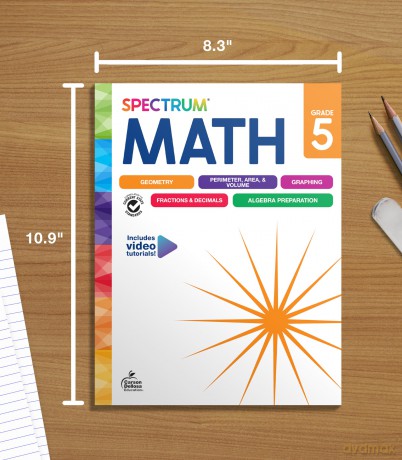 Spectrum Math Workbook, Grade 5 - Spectrum [KSIĄŻKA]