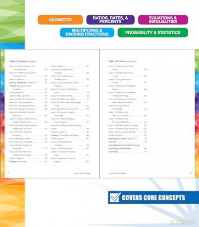 Spectrum Math Workbook, Grade 6 - Spectrum [KSIĄŻKA]