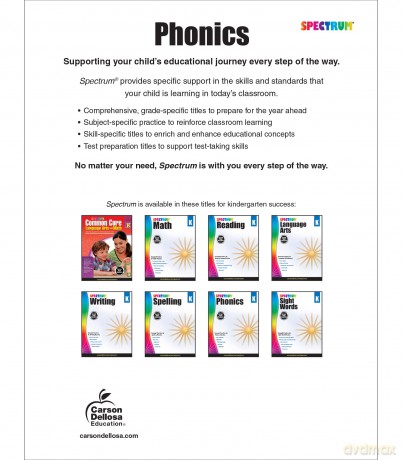 Spectrum Phonics, Grade K: Volume 90 - Spectrum [KSIĄŻKA]