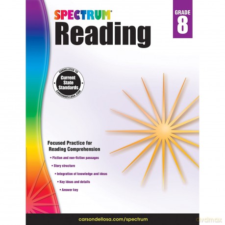 Spectrum Reading Workbook, Grade 8: Volume 26 - Spectrum [KSIĄŻKA]