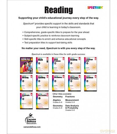 Spectrum Reading, Grade 6 - Spectrum [KSIĄŻKA]