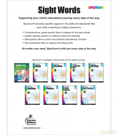 Spectrum Sight Words, Grade 1 - Spectrum [KSIĄŻKA]