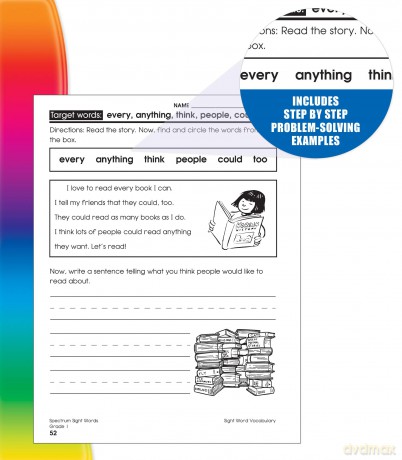 Spectrum Sight Words, Grade 1 - Spectrum [KSIĄŻKA]