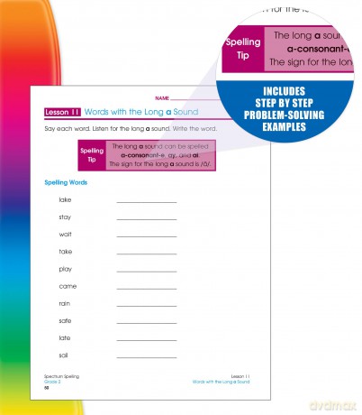 Spectrum Spelling, Grade 2 - Spectrum [KSIĄŻKA]