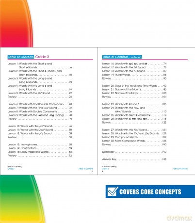 Spectrum Spelling, Grade 3 - Spectrum [KSIĄŻKA]