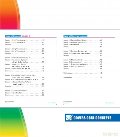 Spectrum Spelling, Grade 5 - Spectrum [KSIĄŻKA]