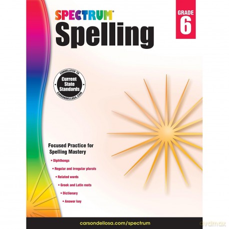 Spectrum Spelling, Grade 6: Volume 33 - Spectrum [KSIĄŻKA]
