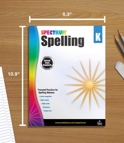 Spectrum Spelling, Kindergarten - Spectrum [KSIĄŻKA]