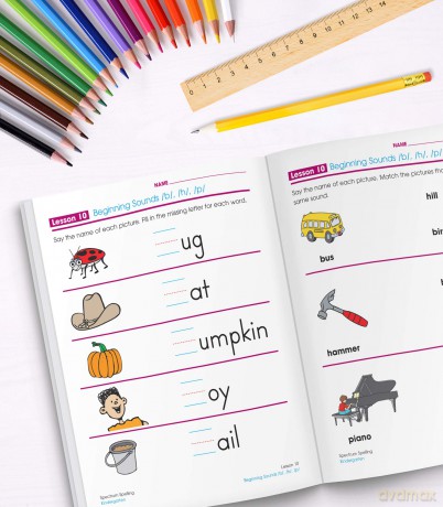 Spectrum Spelling, Kindergarten - Spectrum [KSIĄŻKA]