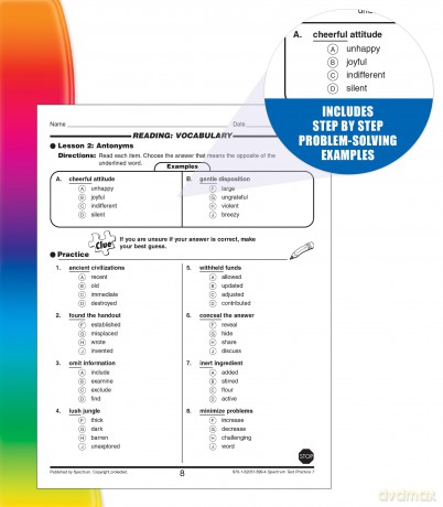 Spectrum Test Practice, Grade 7: Reproducible - Spectrum [KSIĄŻKA]