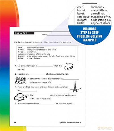Spectrum Vocabulary, Grade 3: Volume 86 - Spectrum [KSIĄŻKA]