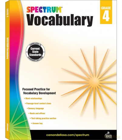 Spectrum Vocabulary, Grade 4 - Spectrum [KSIĄŻKA]