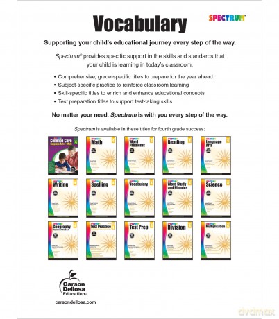 Spectrum Vocabulary, Grade 4 - Spectrum [KSIĄŻKA]
