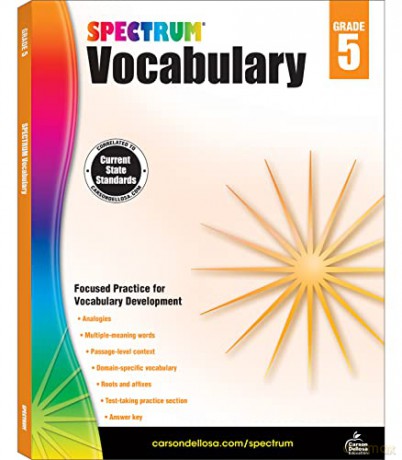 Spectrum Vocabulary, Grade 5 - Spectrum [KSIĄŻKA]