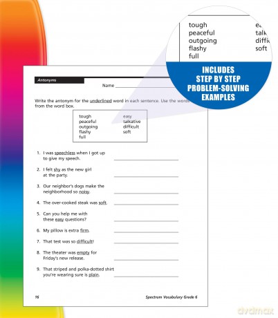 Spectrum Vocabulary, Grade 6 - Spectrum [KSIĄŻKA]