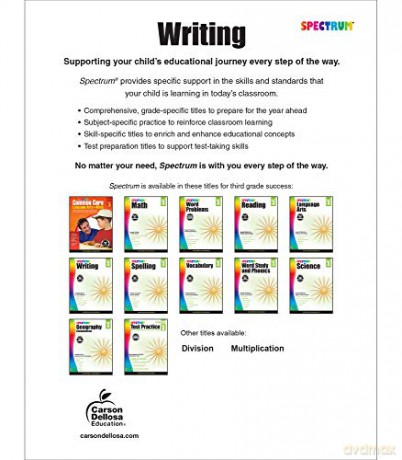 Spectrum Writing, Grade 3 - Spectrum [KSIĄŻKA]