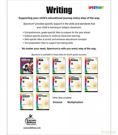 Spectrum Writing, Grade 4 - Spectrum [KSIĄŻKA]