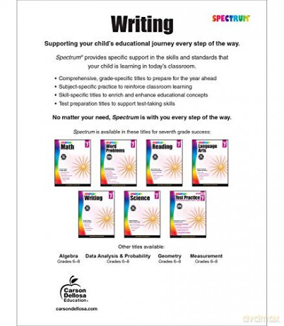 Spectrum Writing, Grade 7 - Spectrum [KSIĄŻKA]