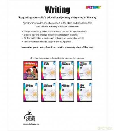 Spectrum Writing, Grade K - Spectrum [KSIĄŻKA]