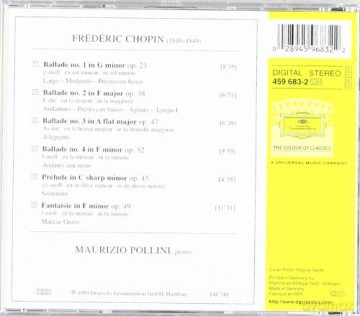 Pollini: Chopin: 4 Ballades [CD]