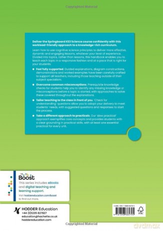 Springboard: KS3 Science Teacher Handbook 3 - Adam Boxer Adam Robb [KSIĄŻKA]