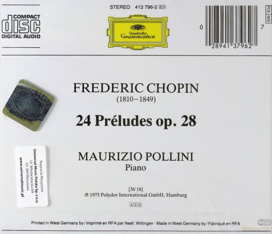 Pollini: Chopin Preludes [CD]