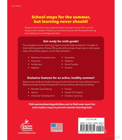 Summer Bridge Activities, Grades 5 - 6: Volume 7 - Summer Bridge Activi [KSIĄŻKA]