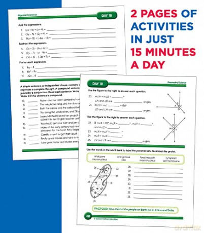 Summer Bridge Activities, Grades 7 - 8: Volume 9 - Summer Bridge Activi [KSIĄŻKA]