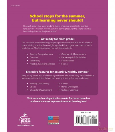 Summer Bridge Activities, Grades 8 - 9: Volume 10 - Summer Bridge Activi [KSIĄŻKA]