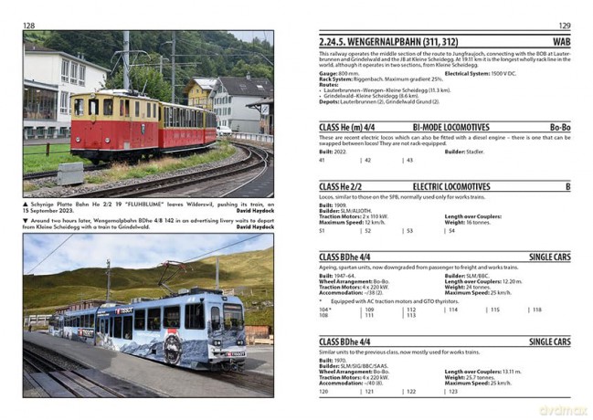 Swiss Railways: Locomotives, Multiple Units and Trams: 5 (European Handbooks) - David Haydock [KSIĄŻKA]