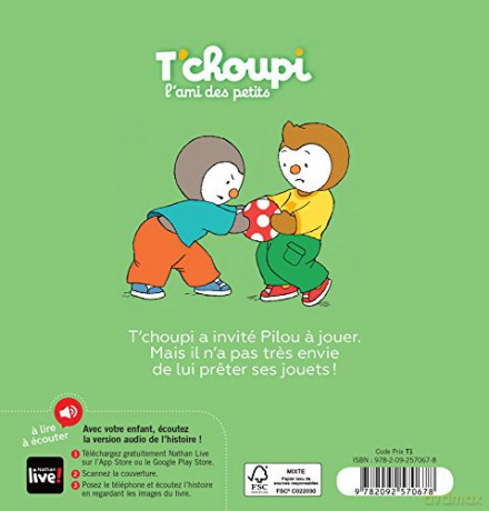 T'choupi: T'choupi ne veut pas preter: 02 - Florence Teste [KSIĄŻKA]