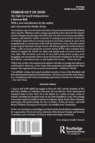 Terror Out of Zion: Fight for Israeli Independence - J. Bowyer Bell [KSIĄŻKA]