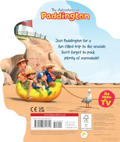 The Adventures of Paddington: Join the summer fun with this delightful Paddington shaped board book! - Harpercollins Childr [KSIĄŻKA]
