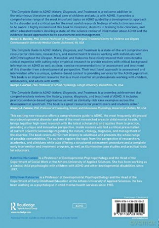 The Complete Guide to ADHD: Nature, Diagnosis, and Treatment - Katerina Maniadaki [KSIĄŻKA]
