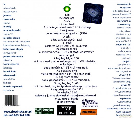 Słowińska, Miecznikowski : Z nieba wysokieg [CD]