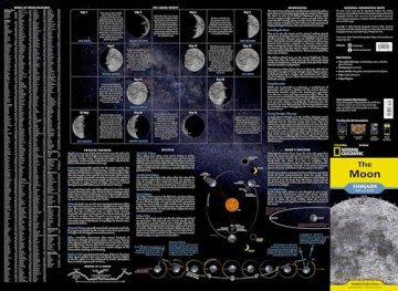 The Moon Map and Guide - Stargazer folded map (National Geographic Reference Map) [KSIĄŻKA]