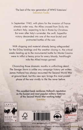 The Savage Storm: The Heroic True Story of One of the Least told Campaigns of WW2 - James Holland [KSIĄŻKA]