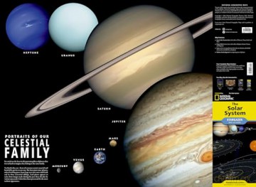 The Solar System Map and Guide (Stargazer folded Map) (National Geographic Reference Map) [KSIĄŻKA]