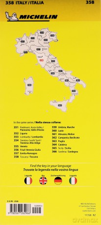 Toscana - Michelin Local Map 358: Map (Maps/Local Michelin) - Michelin [KSIĄŻKA]