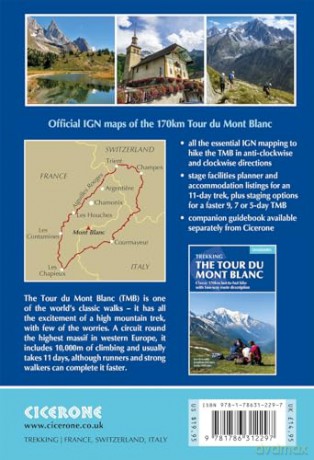 Tour du Mont Blanc Map Booklet: IGN maps and essential resources to plan your hike - Kev Et Al Reynolds [KSIĄŻKA]