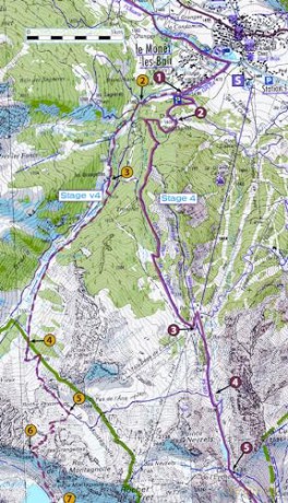 Tour of the Ecrins National Park (GR54): real IGN maps 1:25,000: The GR54 in the French Alps (The Great Treks of the Alps) - Andrew Mccluggage [KSIĄŻKA]
