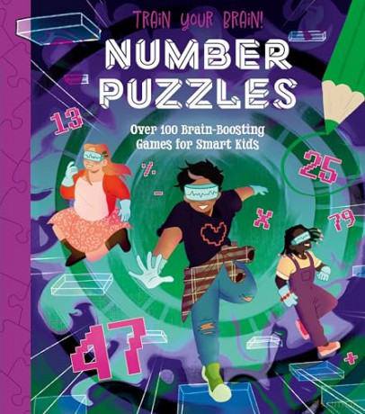 Train Your Brain! Number Puzzles: 100 Brain-Boosting Games for Smart Kids (Train Your Brain Puzzles) - Lisa Regan [KSIĄŻKA]