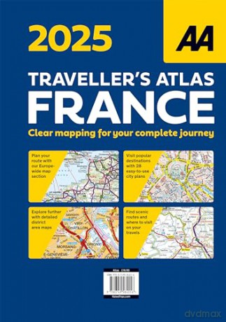 Travellers Atlas France 2025 Flexibound (AA Road Atlas) (AA Road Atlas France) (France Road Atlas) [KSIĄŻKA]